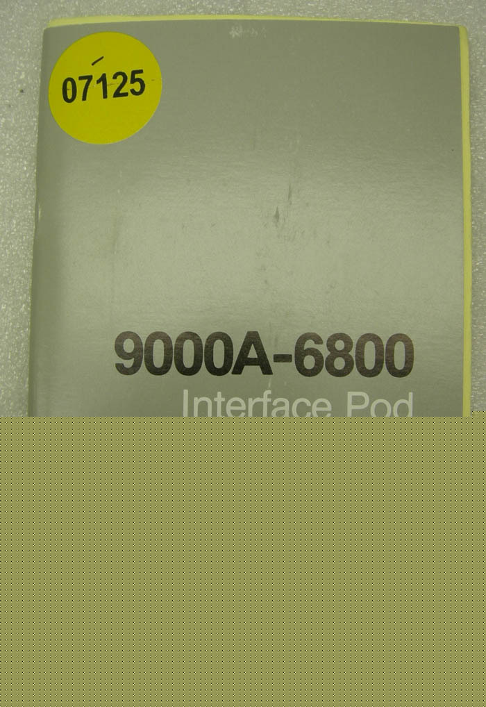 Fluke 9000A-6800 interface pod operating service manual