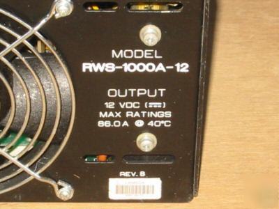 Lambda rws-1000A-12 12V dc 86A power supply psu (13.8V)