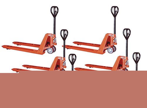 New 6 pack of troy 5,500 lb deluxe pallet trucks jack 