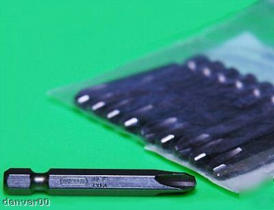 New ten 50MM long e shank crosshead phillips bits PH3