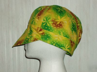 Welding cap of palm trees