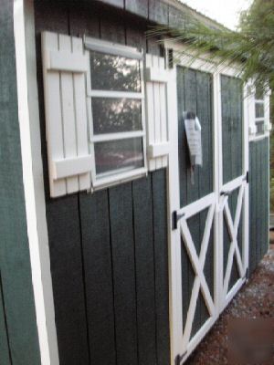 10' x 12' wooden gable style storage shed amish built 