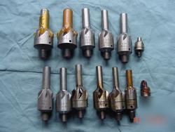 10 lot aircraft aviation countersink cutters tools
