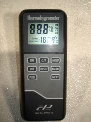 Cole-parmer handheld thermohygrometer * powers up * 