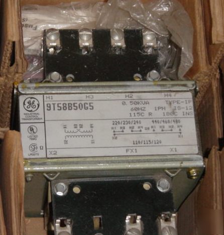 Ge transformer 9T58B50G5 .5 kva i: 220 480 i:120V nos