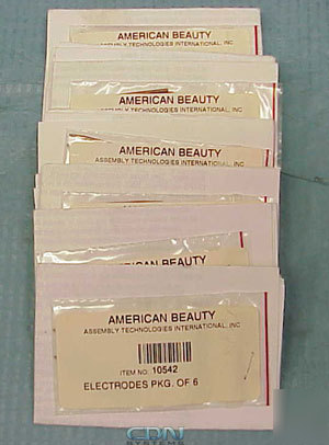 New 60 american beauty 10542 soldering electrodes ss