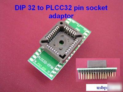 PLCC32 socket 28 pin plcc program eprom flash adapter