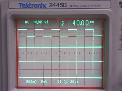 Tektronix 2445B 200MHZ 4CH oscilloscope w/probe