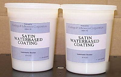 2 quarts satin waterbased coating laminate sealer craft