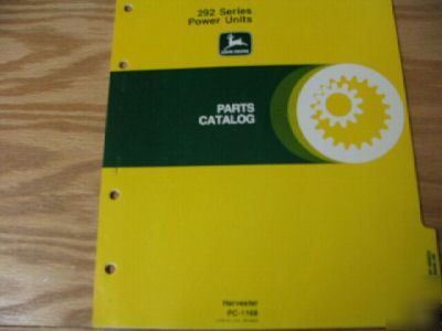 John deere 292 series power units parts catalog manual