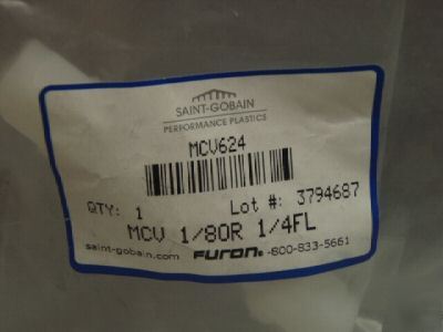 New furon, saint-gobain check valve, Â¼â€ flare MCV624 ( )