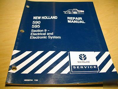 New holland 590 595 hay baler electrical service manual