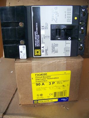 New square d FA34090 3POLE 90AMP 480V circuit breaker 