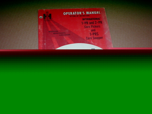 1970 ih corn picker operator manual