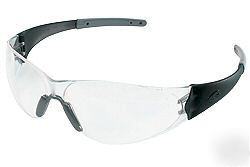 Crews CK210 smoke frame clear lens safety glasses