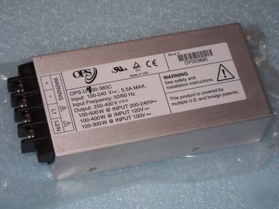 New ops u-700-385C dc power supply 250V to 400V output 