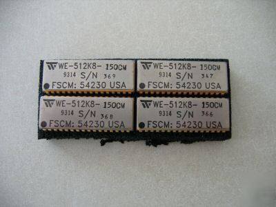 4 we-512K8-150CM eeprom module military mil-spec gold