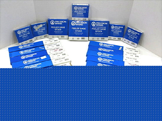 Precision feeler gage stock large lot rolls and blades