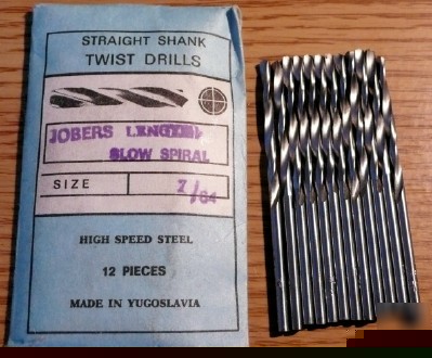 12PC jobber length 7/64 hss drill - yugoslavia