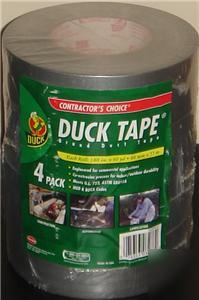 4 pack silver duck tape brand duct tape 1.88 in x 60 yd