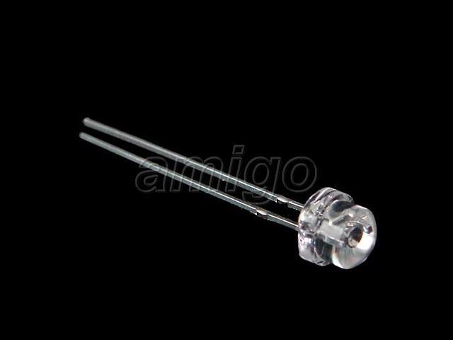 50X white straw hat wide angle led free resistors