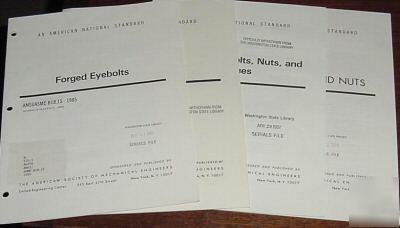 Asme standard lot t-slots ball screws eyebolts bolts 