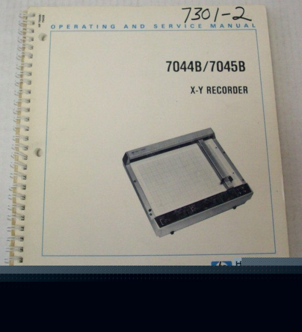 Hp 7044B/7045B x-y recorder op/svc manual - $5 shipping