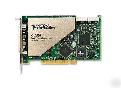 National instruments pci-6035E dac card 16-bit a/d 