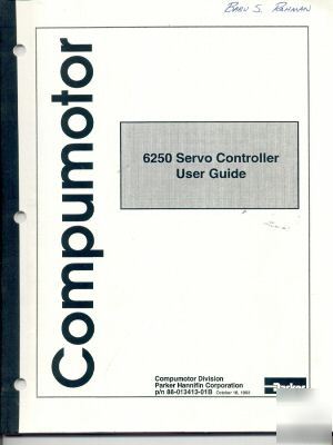 Compumotor 6250 user guide revision b