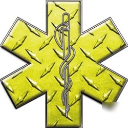 Emt ems mfr medic decal reflective 4