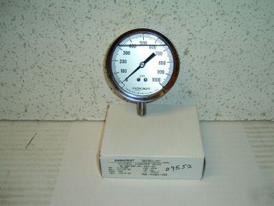 Gauge ashcroft 0-1000# face 3 1/2