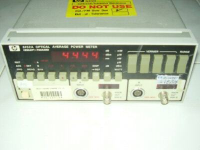 Hp 8152A optical average power meter.