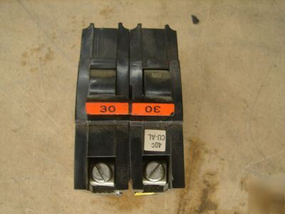 Federal pacific stab-lok 30A 2 pole circuit breaker