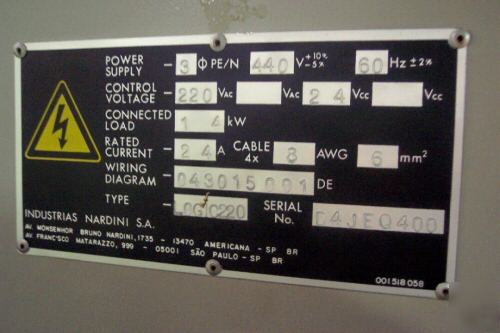 Nardini cnc/manual logic 220 g lathe/FANUCTA20 ez path