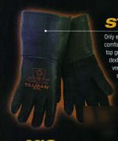 Onyx black welding gloves elkskin model 875 lg