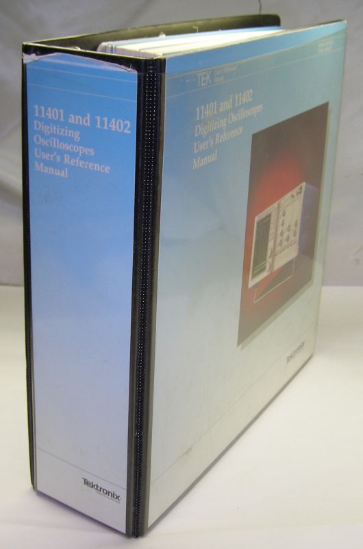 Tektronix 11401/02 digitizing o-scope user's ref manual