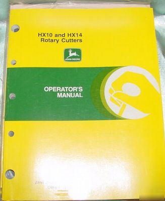 John deere HX10 HX14 hx 10 14 cutter operator's manual