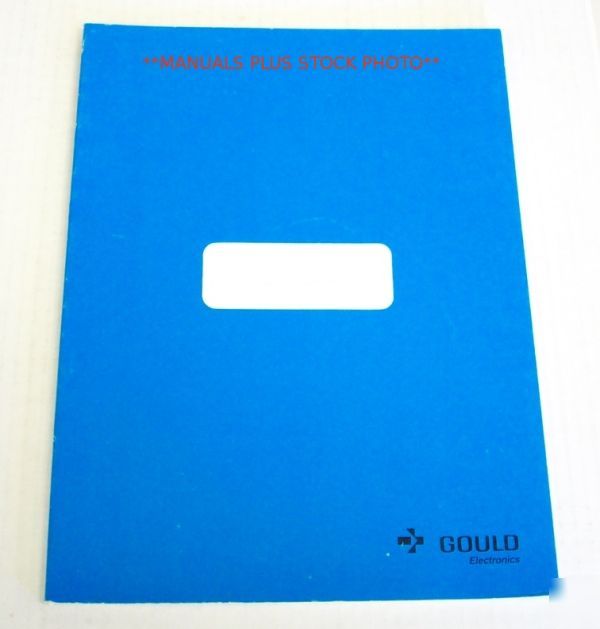 Gould K100-d op-sv adden manual - $5 shipping 