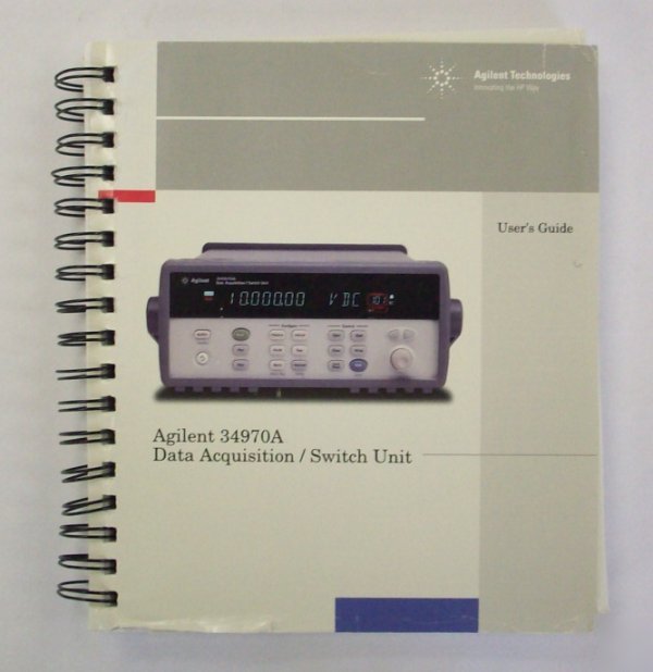 Hp / agilent 34970A users guide manual - $5 shipping 