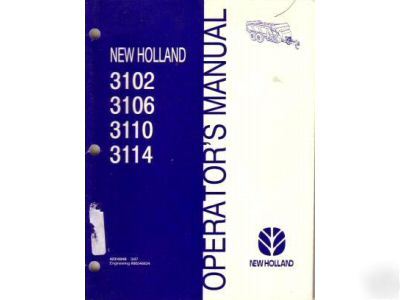 New holland 3102 3106 3110 3 spreader operator's manual