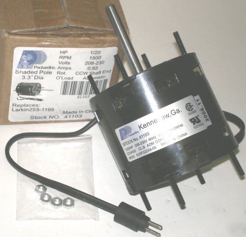 Larkin evap coil motor 230V 253-1195 D1103 7163-3371