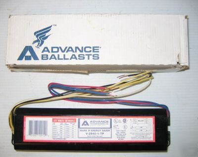 Advance ballasts mark iii energy saver 277 volts 60 hz