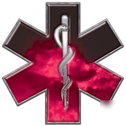 Emt ems mfr medic decal reflective 2