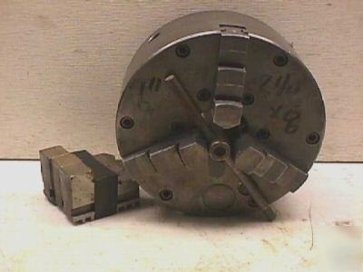 6 inch buck adjuster true 3 jaw lathe chuck 2 1/4 by 8