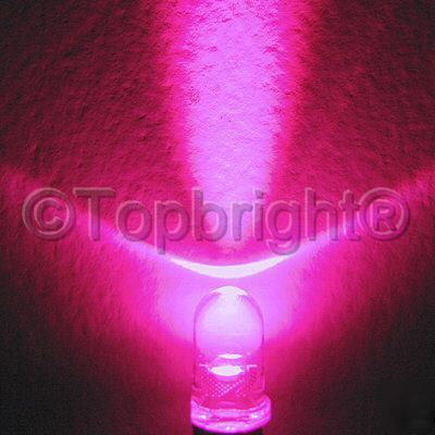 200 pcs ultra bright pink led 5MM 10000 mcd free r&sh