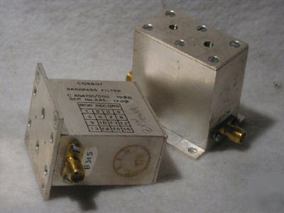 Bandpass filter 1090MHZ bw 20MHZ -60DB outside X2