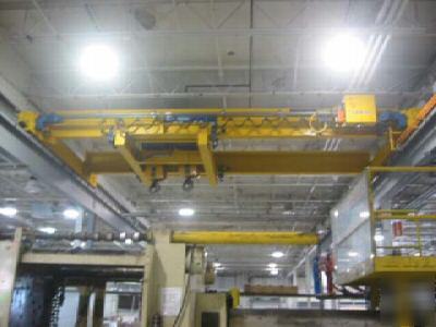 20/20 ton x 27' span, demag, '02, overhead bridge crane