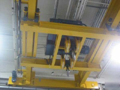 20/20 ton x 27' span, demag, '02, overhead bridge crane