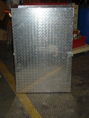 2) rolling industrial aluminum metro cart