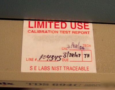 Tektronix TDS694C digital oscilloscope, 3GHZ, 4CH, opts